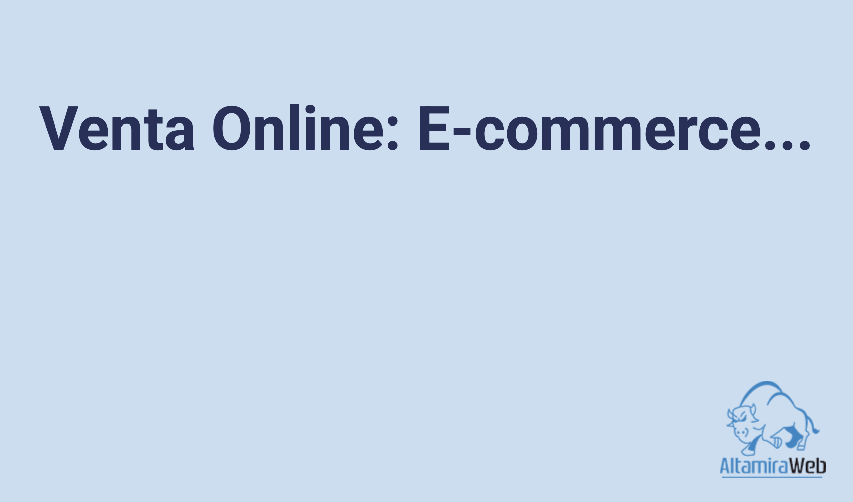 Venta Online: E-commerce